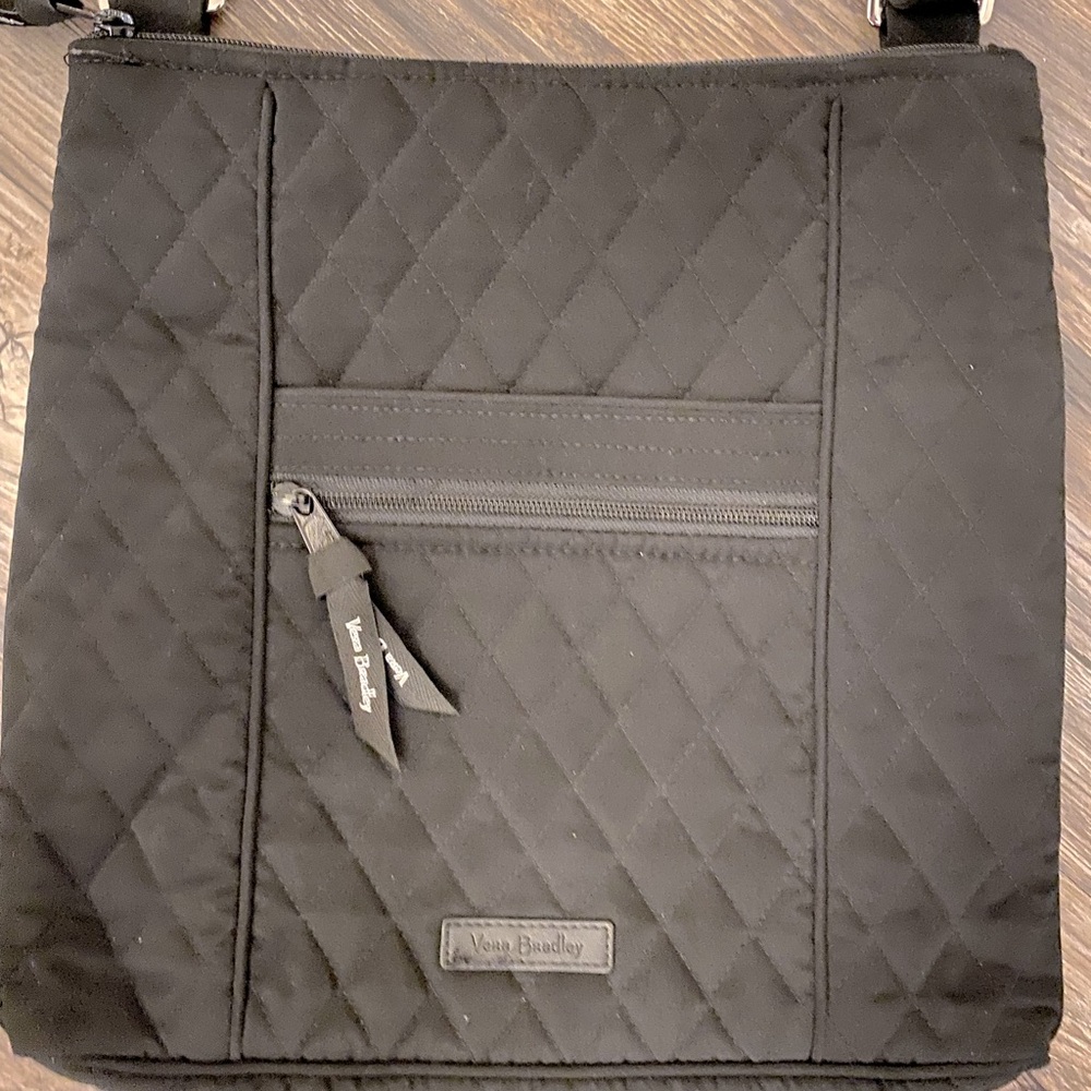 Vera Bradley Black Quilted Cross-Body Purse